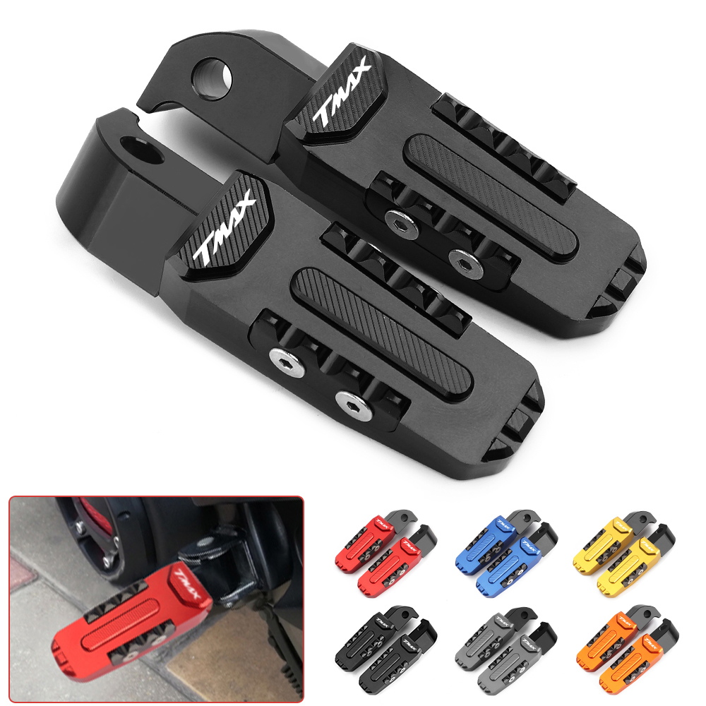 Universal Tech Accessories - ที่พักเท้าด้านหลังของมอเตอร์ไซค์อุปกรณ์เสริมสำหรับที่พักเท้าสำหรับ Yamaha Tmax 560 techmax T