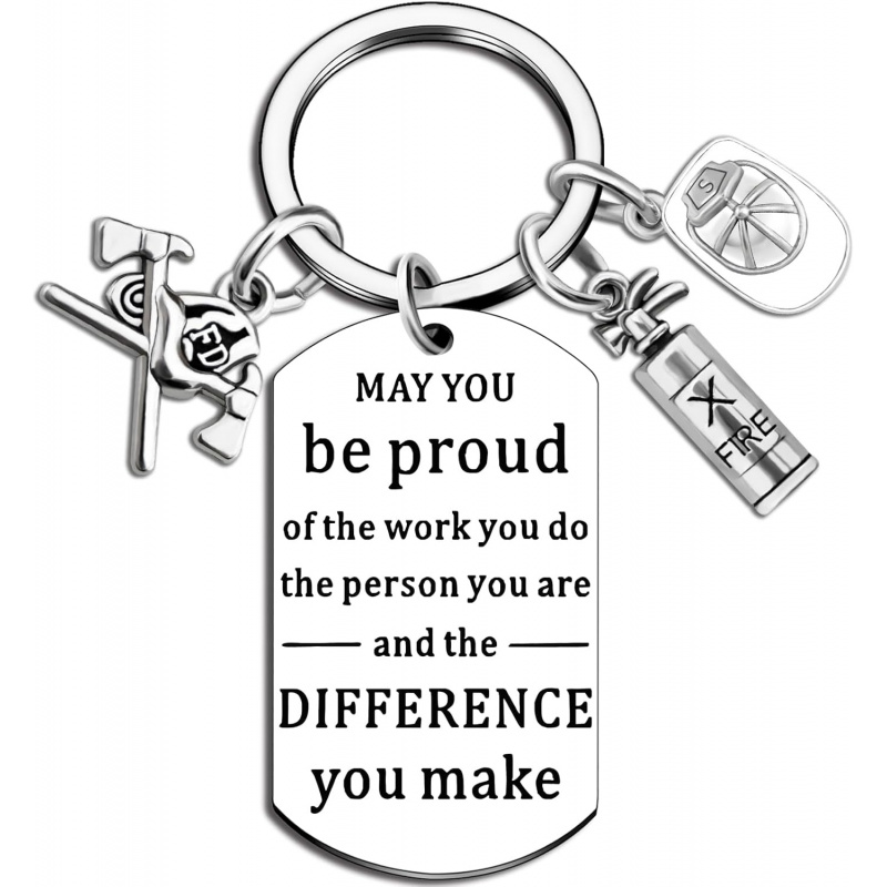 Tech Keychain Accessories - พวงกุญแจแสดงความขอบคุณสำหรับตำรวจ นักดับเพลิง และเภสัชกร ของขวัญขอบคุณสำหรับเจ้าหน้าที่ชาย อุปกรณ์เสริมสำหรับเจ้าหน้าที่ดับเพลิง