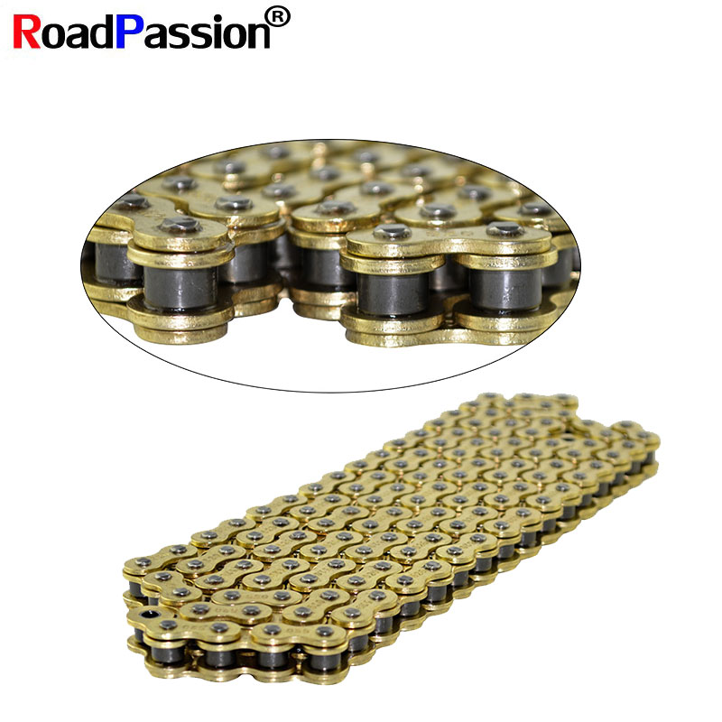 Top Tech Accessories - เครื่องยนต์รถจักรยานยนต์อุปกรณ์เสริมไดรฟ์โซ่520 Pitch Heavy Duty โซ่ทองสำหรับ KAWASAKI