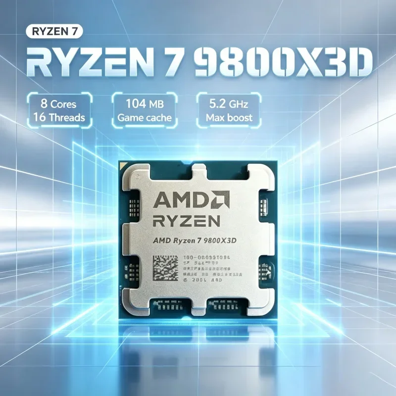 Amd Cpu Ryzen 7 - ซีพียูสำหรับเล่นเกม AMD Ryzen 7 9800X3D ประสิทธิภาพสูง