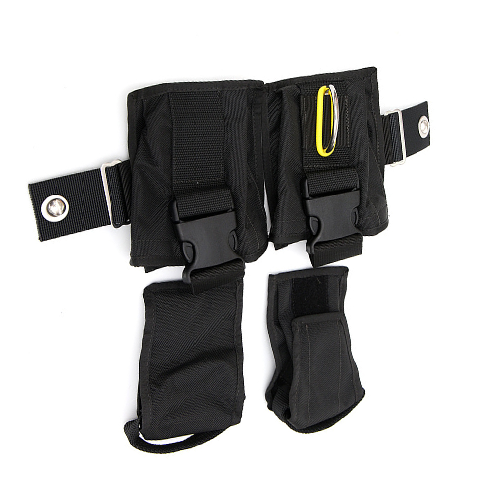 Tech Diving Accessories - อุปกรณ์ใต้น้ำแบบมืออาชีพที่สามารถปรับได้8lbs น้ำหนักดำน้ำลึกกระเป๋าบรรจุตะกั่ว dudukan ril สำหรับดำน้ำเทคโนโลยีแผ่นหลัง