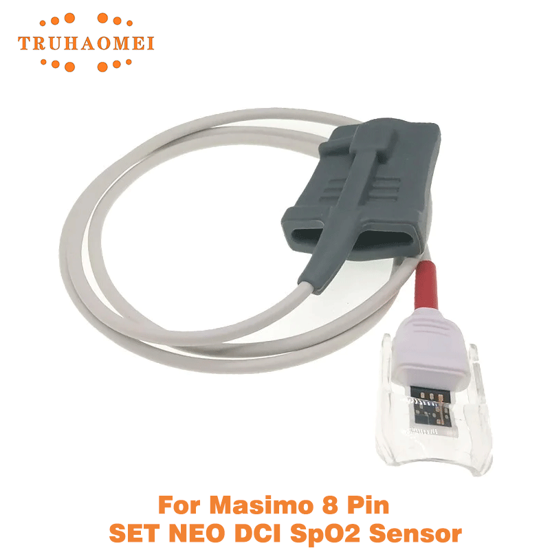 Top Tech Accessories - เซ็นเซอร์ SpO2 แบบใช้ซ้ำได้ 8 พิน สีแดง