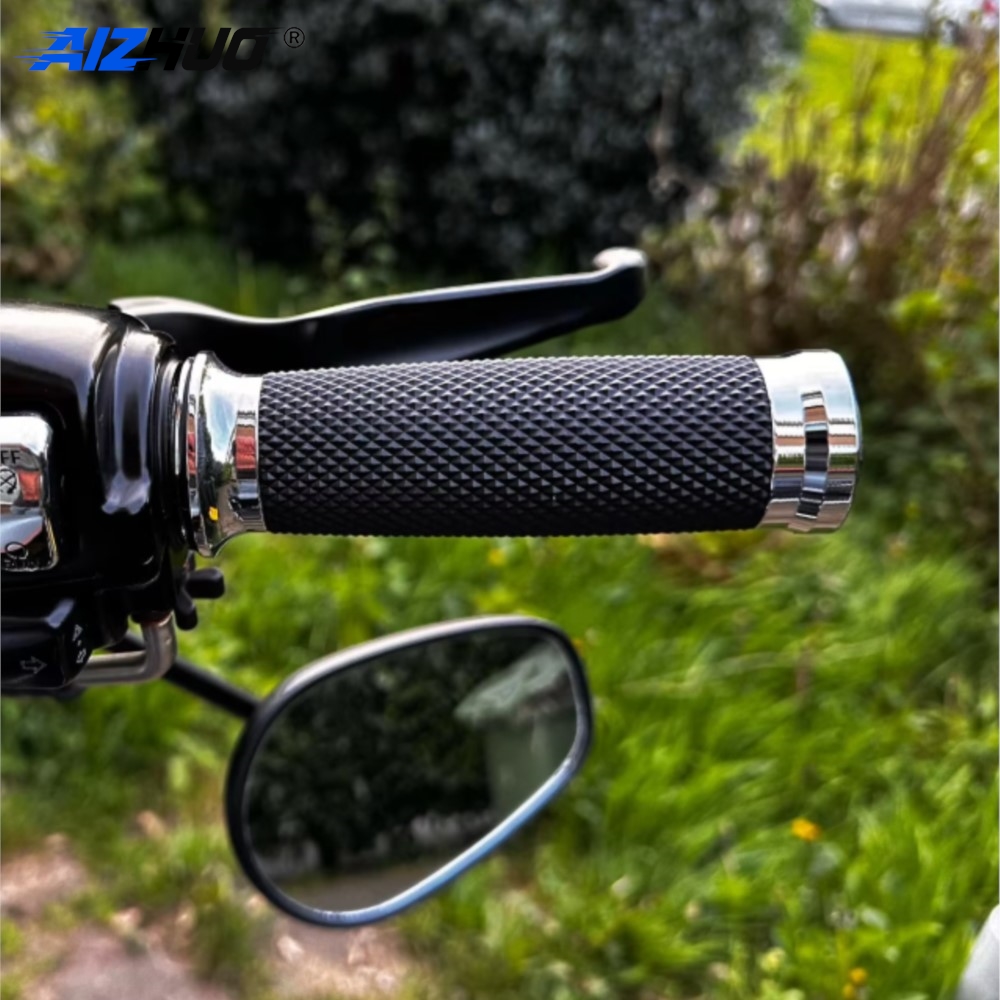 Universal Tech Accessories - ปลอกแฮนด์มอเตอร์ไซค์แบบยางเจล CNC ขนาด 7/8 นิ้ว 22