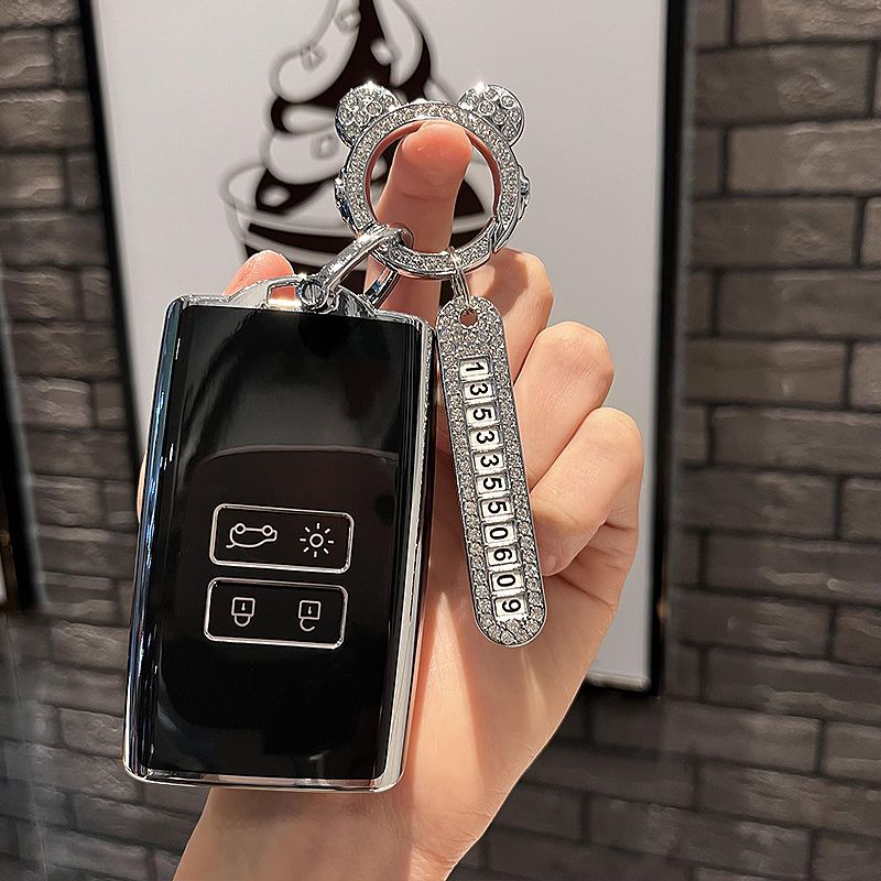 Tech Keychain Accessories - เคสกุญแจรถยนต์สำหรับเรโนลต์ เมแกน อีเทค 2025 2026 พวงกุญแจ