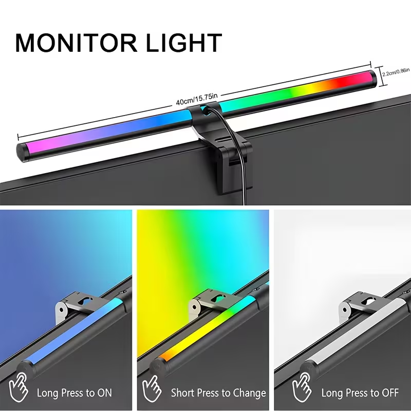 แถบไฟมอนิเตอร์ RGB ไฟบาร์สร้าง - Tech Table Accessories บทวิจารณ์และราคา