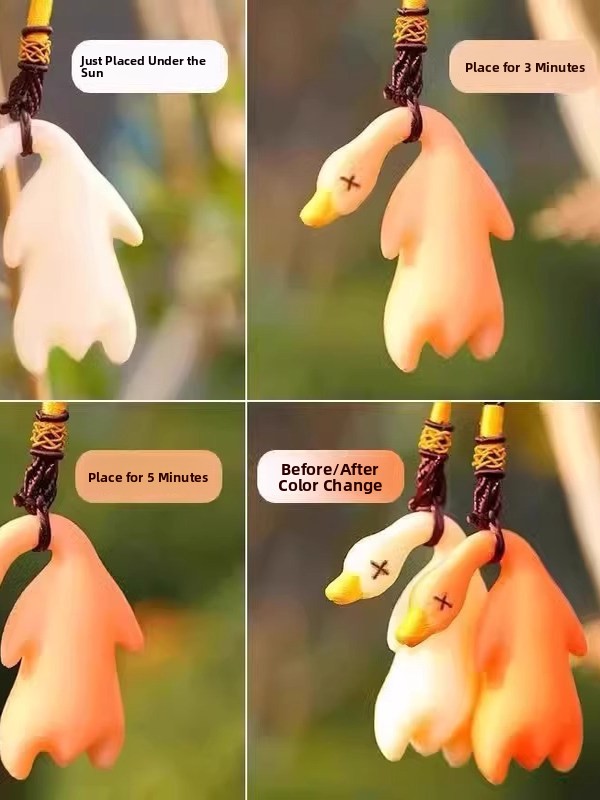 พวงกุญแจเป็ดย่างเปลี่ยนสีเมื่อ - Tech Keychain Accessories บทวิจารณ์และราคา