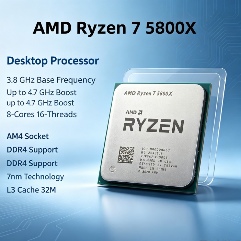 AMD Ryzen 7 5800X R7 5800X ซีพ - Amd Cpu Ryzen 7 บทวิจารณ์และราคา