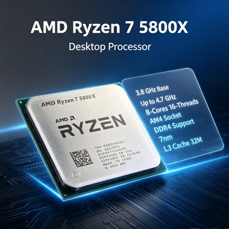 AMD Ryzen 7 5800X R7 5800X ซีพ - Amd Cpu Ryzen 7 บทวิจารณ์และราคา