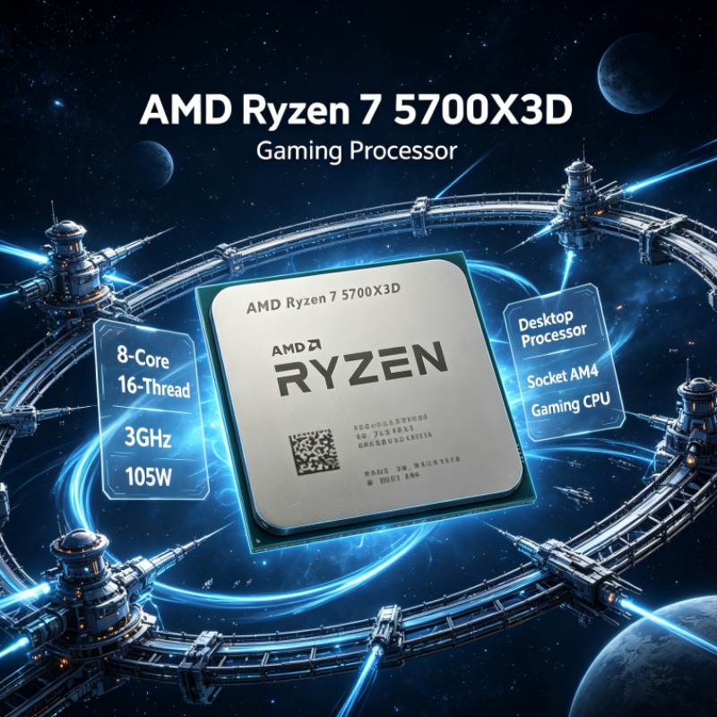 AMD Ryzen 7 5700X3D AM4 โปรเซส - Amd Cpu Ryzen 7 บทวิจารณ์และราคา