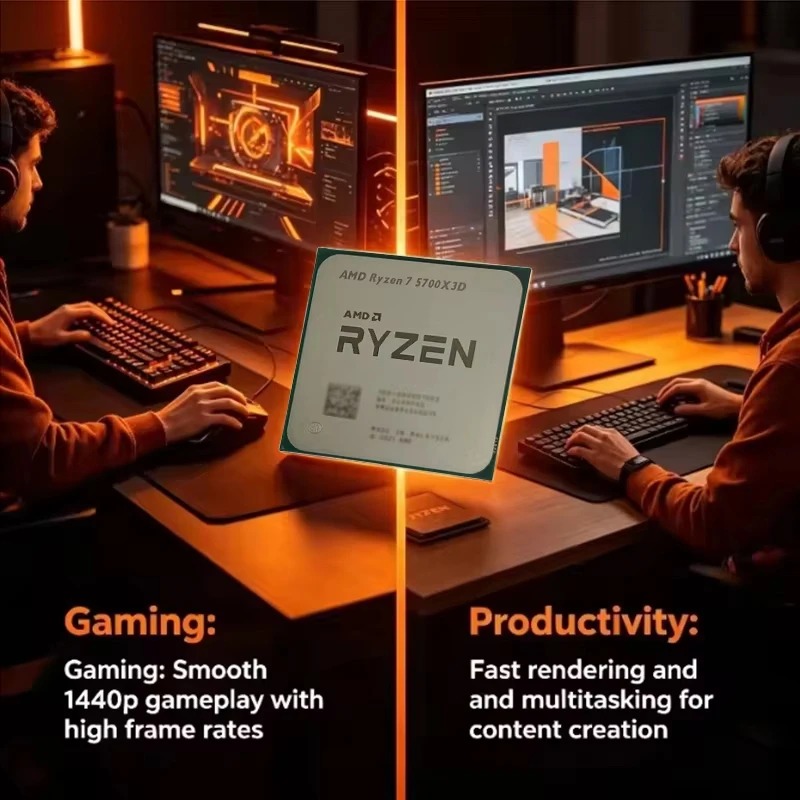 AMD Ryzen 7 5700X3D AM4 โปรเซส - Amd Cpu Ryzen 7 บทวิจารณ์และราคา