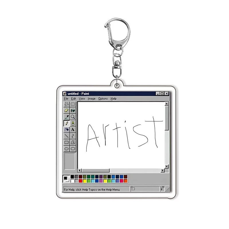 พวงกุญแจอะคริลิคตลกๆ ข้อความ A - Tech Keychain Accessories บทวิจารณ์และราคา