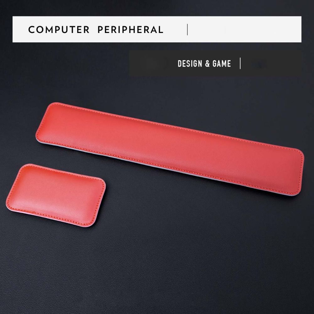 แผ่นรองเมาส์หนังแบบพกพา แผ่นรอ - Keyboard Wrist Pad Leather บทวิจารณ์และราคา