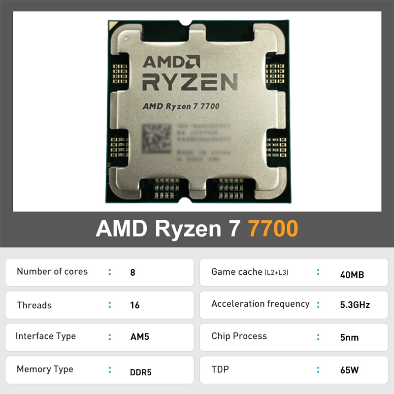 AMD Ryzen 7 7700 Unlocked Tray - Amd Cpu Ryzen 7 บทวิจารณ์และราคา