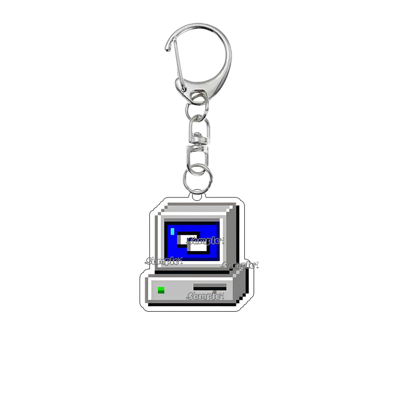 พวงกุญแจอะคริลิคพิมพ์ลายสองด้า - Tech Keychain Accessories บทวิจารณ์และราคา