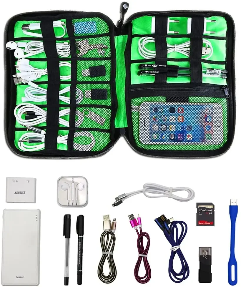 ชุดอุปกรณ์จัดเก็บสายเคเบิล กระ - Cable Organizer Bag บทวิจารณ์และราคา