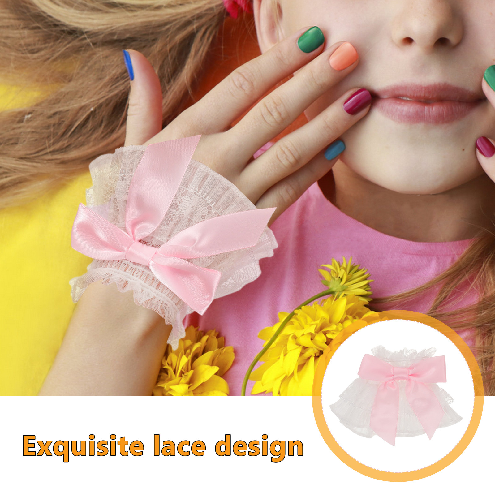 ปลอกแขนลูกไม้ 3 คู่ พร้อมโบว์แ - Tech Accessories Photo บทวิจารณ์และราคา